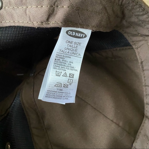 NWOT Old Navy Olive Green Faux Suede Baseball Hat OS - Picture 5 of 5